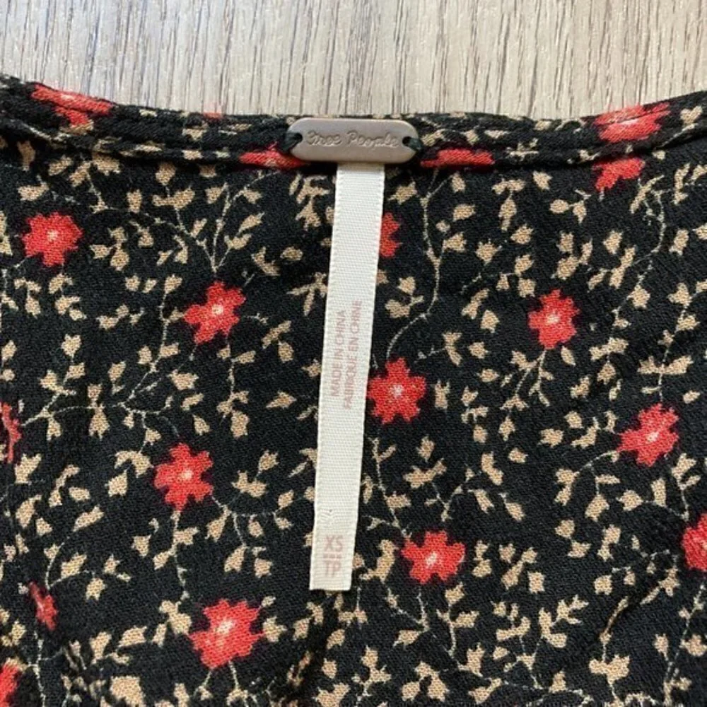Free People Fortuna Floral Mini Dress Size XS